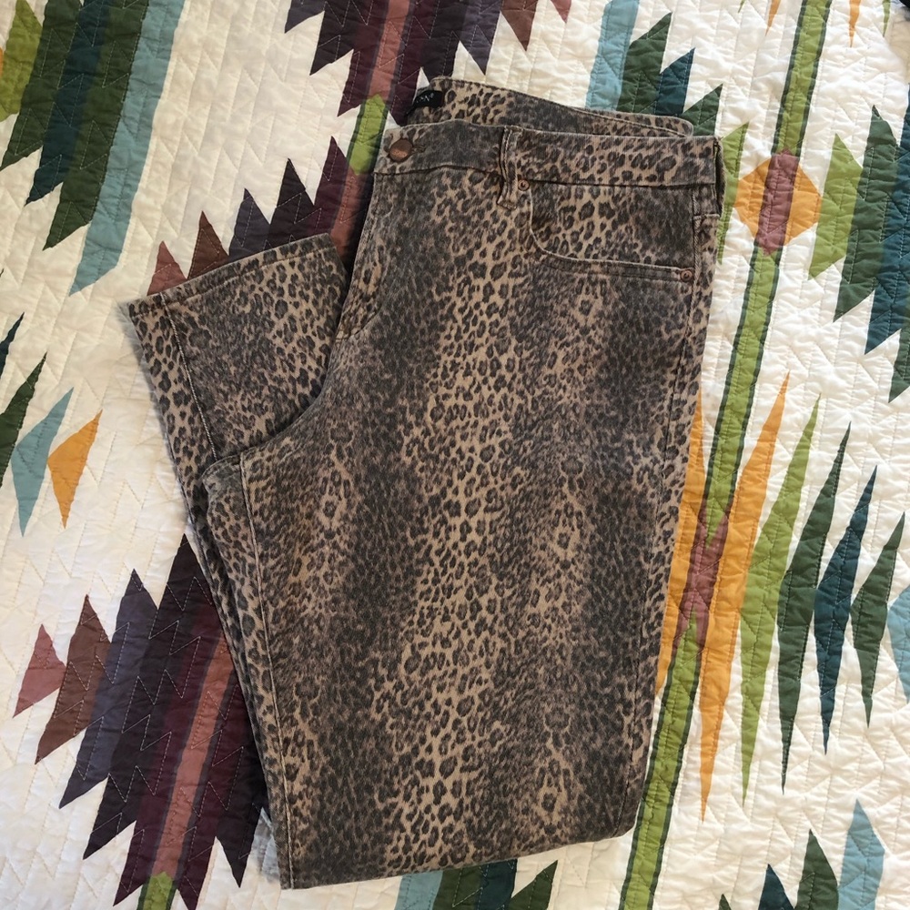 Dear John leopard ankle skinny